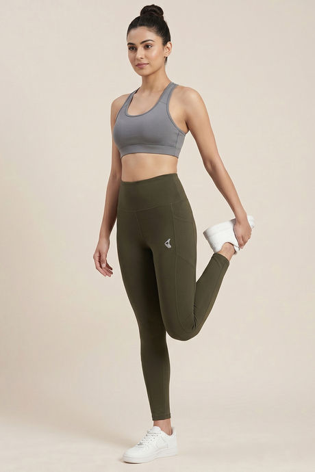 Zelocity Quick Dry Yoga & Training Legging - Olive — image 5