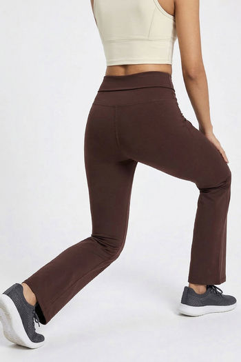 Zelocity Quick Dry Yoga & Training Track Pant - Brown — image 2