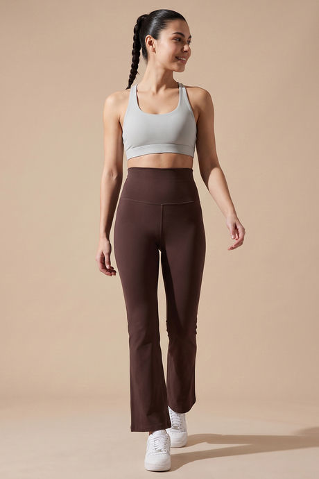 Zelocity Quick Dry Yoga & Training Flare Pant - Brown — image 2