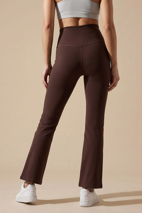 Zelocity Quick Dry Yoga & Training Flare Pant - Brown — image 3