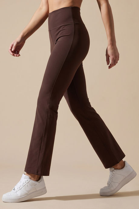 Zelocity Quick Dry Yoga & Training Flare Pant - Brown — image 4