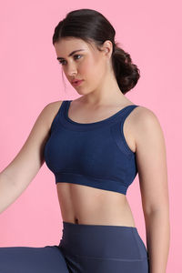Zelocity Low Impact Sports Bra - Blue Opal — thumbnail 3