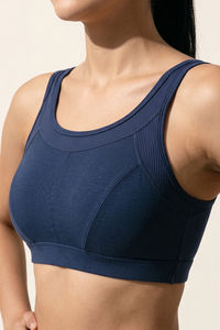 Zelocity Low Impact Sports Bra - Blue Opal — thumbnail 5