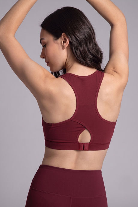 Zelocity Low Impact Sports Bra - Merlot — image 3