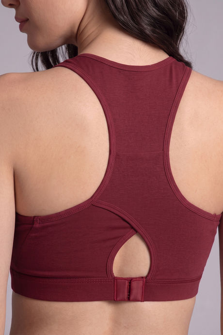 Zelocity Low Impact Sports Bra - Merlot — image 6