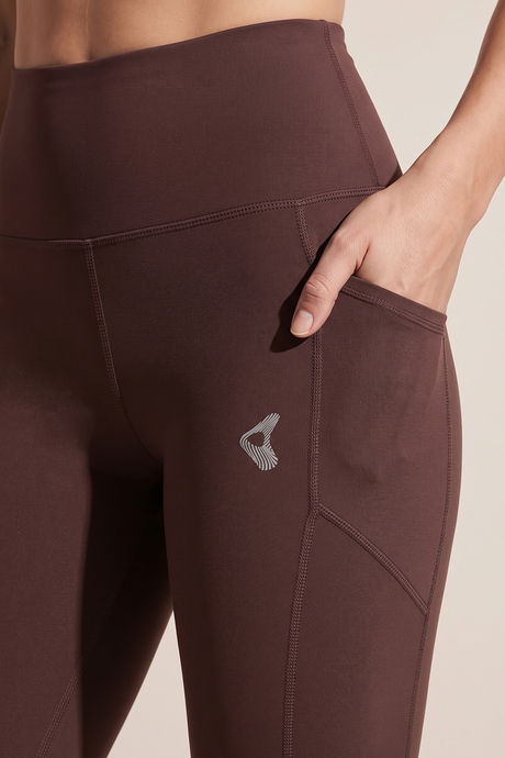 Zelocity Quick Dry Yoga & Training Legging - Brown — image 6