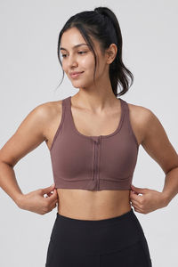 Zelocity Padded High Impact Moisture Wicking Training Bonded Sports Bra - Mauve — thumbnail 2