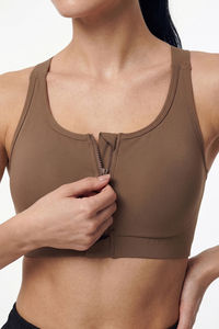Zelocity Padded High Impact Moisture Wicking Training Bonded Sports Bra - Skin — thumbnail 4