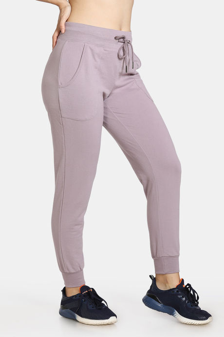 Zelocity Easy Movement High Rise Joggers - Purple — image 2