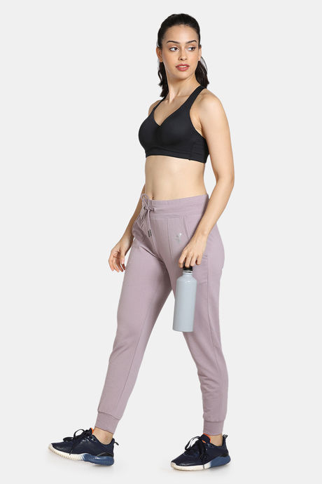 Zelocity Easy Movement High Rise Joggers - Purple — image 4