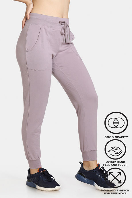 Zelocity Easy Movement High Rise Joggers - Purple — image 6
