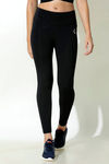 Zelocity High Rise Cotton Legging- Black — thumbnail 4