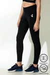 Zelocity High Rise Cotton Legging- Black — thumbnail 6
