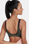Zelocity Quick Dry Back Open Sports Bra - Deep Depth — thumbnail 3