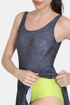 Zelocity Padded Slip-On Swimdress - Anthracite — thumbnail 6