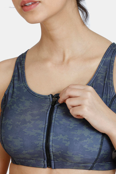 Zelocity Padded Tankini Set With Zipper - Anthracite — image 5