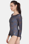 Zelocity Padded Maillot With Zipper - Anthracite — thumbnail 2