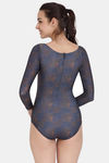 Zelocity Padded Maillot With Zipper - Anthracite — thumbnail 3