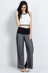 Zivame Flared Foldover Pants- Black  — thumbnail 1