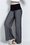 Zivame Flared Foldover Pants- Black  — thumbnail 3