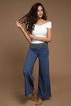 Zivame Flared Foldover Pants-Navy  — thumbnail 5