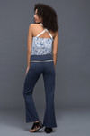 Zivame Melange Waist Fold Over Boot Cut Pant - Blue — thumbnail 2