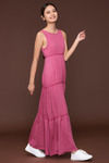 Zivame Tier and Flared Maxi Dress-Pink — thumbnail 2