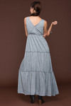 Zivame Tier and Flared Maxi Dress-Grey — thumbnail 2