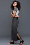 Zivame Maxi With Side Slit - Charcoal Black — thumbnail 3