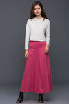 Zivame Flared Fold Over Maxi Skirt - Pink — thumbnail 4
