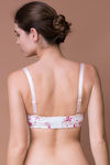 Zivame Cotton Fresh Polkas n Petunias Padded Underwired T-Shirt Bra- Baby Pink — thumbnail 3