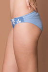 Zivame Blossom Bloom Low Rise Bikini Panty- Blue — thumbnail 2