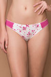 Zivame Polkas n Petunias Low Rise Bikini Panty- Pink — thumbnail 1