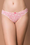 Zivame Tulip Print Low Rise Bkini Panty- Pink — thumbnail 1