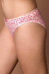 Zivame Tulip Print Low Rise Bkini Panty- Pink — thumbnail 2
