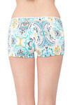 Zivame Soft Cotton Mid Waist Boyshort Panty- Sea Green Paisley — thumbnail 2