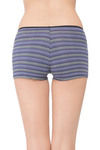 Zivame Soft Cotton Mid Waist Boyshort Panty- Purple Chevron Print — thumbnail 2