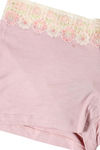 Zivame Soft Cotton Lace Kissed Boyshort Panty- Pink Floral Lace — thumbnail 3
