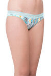 Zivame Super Soft Lace Kissed Hipster Panty- Sea Green Paisley — thumbnail 3
