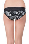 Zivame Super Soft Lace Kissed Hipster Panty- Black Floral Art — thumbnail 2