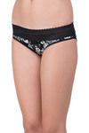 Zivame Super Soft Lace Kissed Hipster Panty- Black Floral Art — thumbnail 3