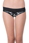 Zivame Super Soft Lace Kissed Hipster Panty- Black Floral Art — thumbnail 4