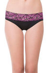 Zivame Super Soft Lace Kissed Hipster Panty- Black N Pink Geo — thumbnail 1