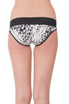 Zivame Soft Cotton Lace Kissed Hipster Panty- Black Camouflage — thumbnail 2
