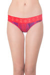 Zivame Super Soft Lace Kissed Hipster Panty- Red Tie n Dye — thumbnail 1