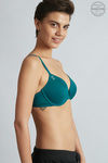 Zivame Zodiac Collection Padded Wired 3/4th Coverage T-Shirt Bra-Green — thumbnail 2
