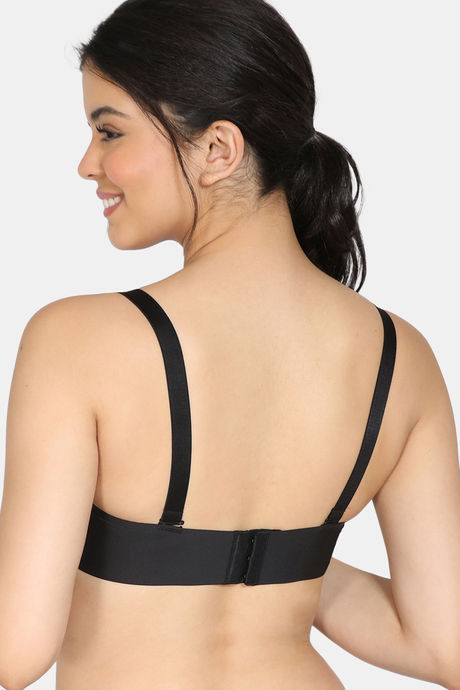 Zivame Miracle Double Layered Non Wired Full Coverage T-Shirt Bra - Black — image 3