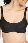 Zivame Miracle Double Layered Non Wired Full Coverage T-Shirt Bra - Black — thumbnail 5