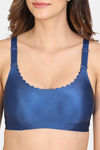 Zivame Miracle Double Layered Non Wired Full Coverage T-Shirt Bra - Navy Peony — thumbnail 5
