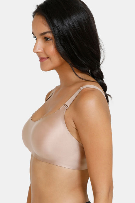 Zivame Miracle Double Layered Non Wired Full Coverage T-Shirt Bra - Skin — image 3